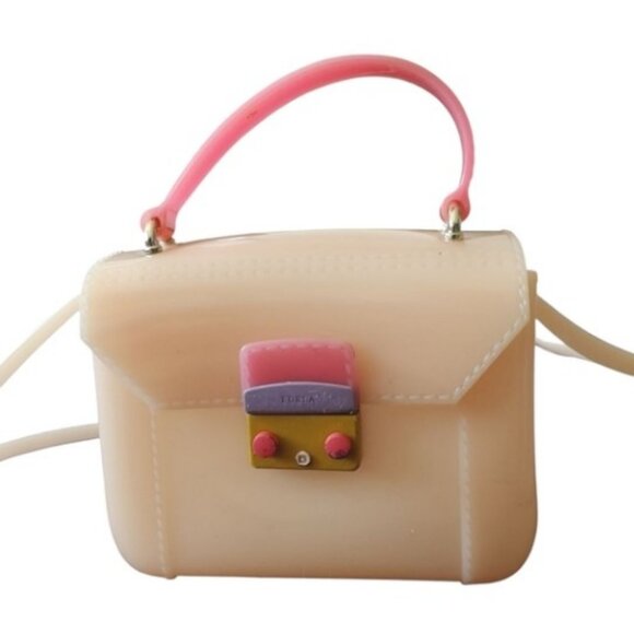 Furla cream jelly Bon Bon mini candy neopop two way bag - Picture 4 of 14
